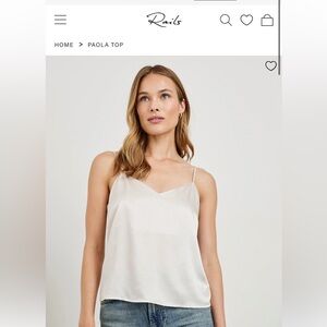 Rails Paola Silk Camisole and Silk Skirt